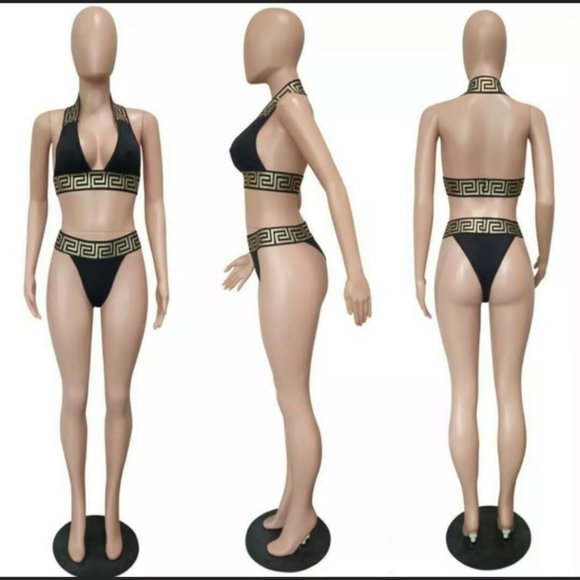 Greek Key Stylish Bikini - Picture 7 of 13